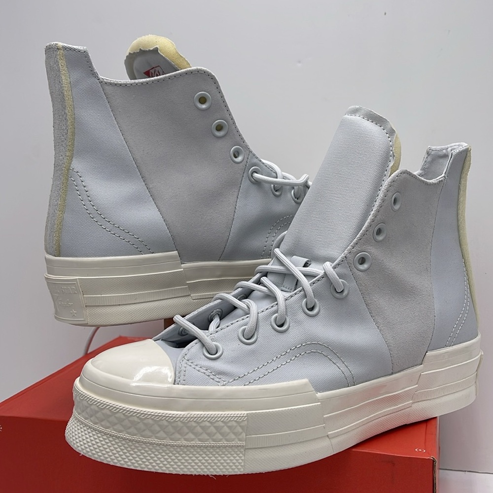 Converse WMNS CHUCK 70 PLUS HI MOONBATHE/EGRET/MOONBATHE A05259C Platforms Snkrs - Picture 11 of 16